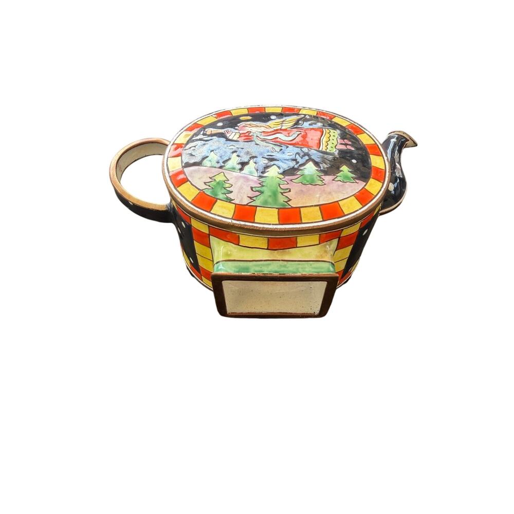 kelvin chen miniature enamel teapot Retro angel - Picture 4 of 4